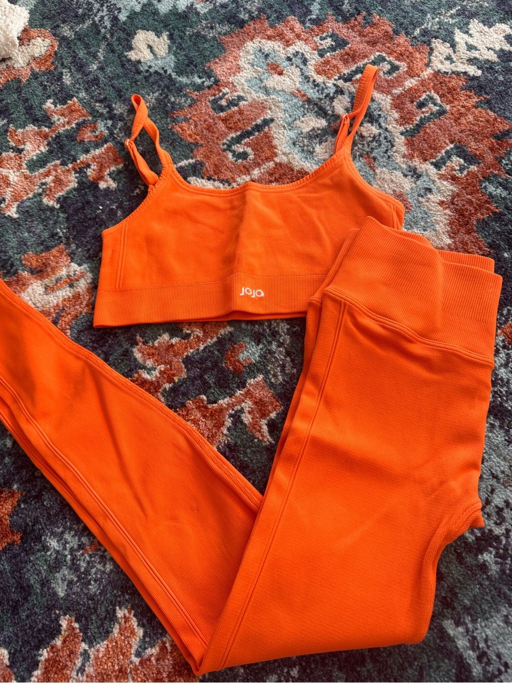 Joja Seamless Sports Bralette in Bright Orange